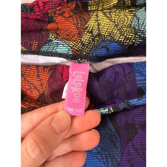 Lot of 2 Disney x LuLaRoe Nightmare Before Christmas Jack / Sally Leggings OSFM* - Picture 6 of 16